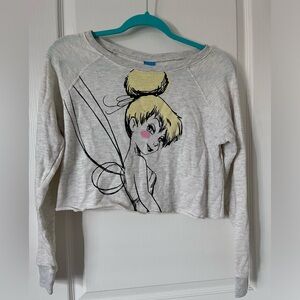 TinkerBell Sweatshirt Crop Top 🧚‍♀️